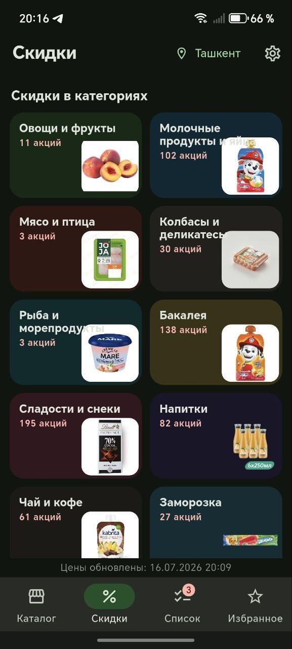 ArzonTop - скидки по категориям