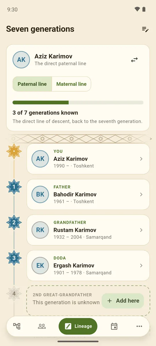 The Dynasty screen